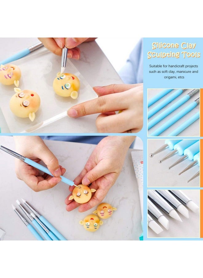 Rustark - Polymer Clay Tools 24 Pcs Modeling Clay Sculpting Tools Include Rubber Tip Pensball Stylus Modeling Tools Pottery Tools For Pottery Sculpture Rock Painting Art Carving Embossing - Image 1