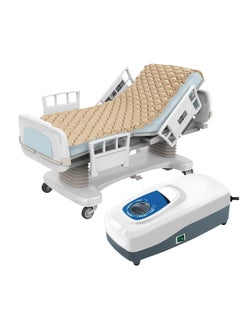 Generic Medical Air Pressure Replacement Bed Mattress for Bedsores with Electric Pumps, Quiet Inflatable Air Mattress Fits Standard Hospital Bedridden Patients Multicolor Vinyl  - Image 1