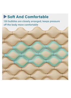 Generic Medical Air Pressure Replacement Bed Mattress for Bedsores with Electric Pumps, Quiet Inflatable Air Mattress Fits Standard Hospital Bedridden Patients Multicolor Vinyl  - Image 2
