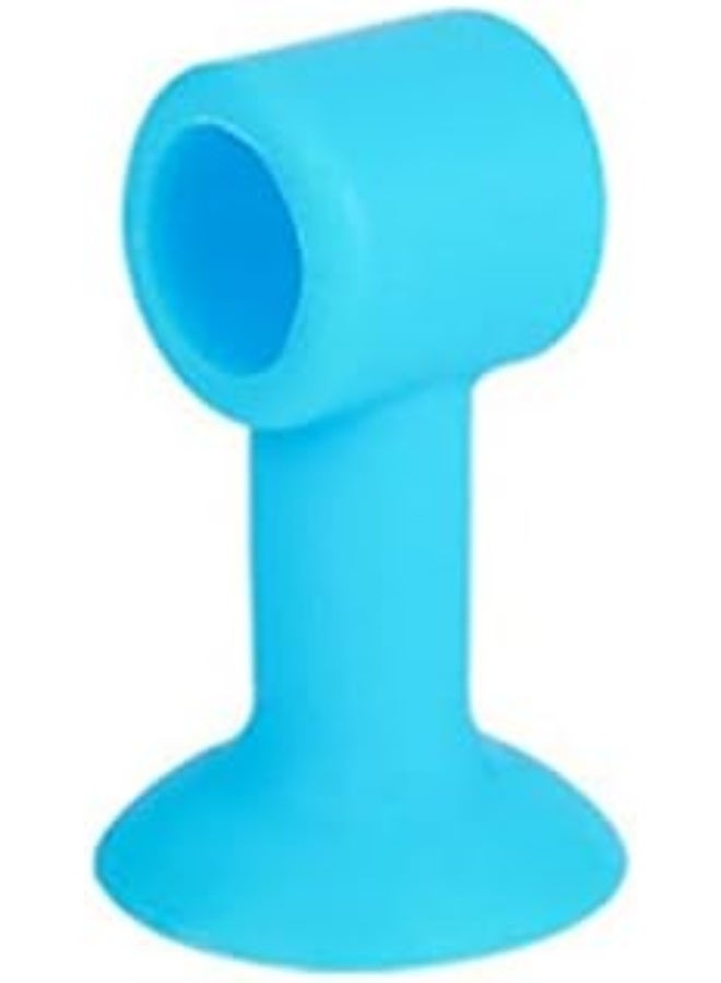 5pcs Household Anti-collision Silicone Doorknob Wall Mute Crash Pad Door Cabinet Door Handle Silencer Cushion Door Stopper (Blue) - Image 1