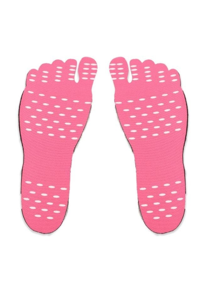 NIBEMINENT Waterproof Elastic Cloth Adhesive Anti Skid Foot Sticker Beach Insoles Shoes Pad Set  - Image 1