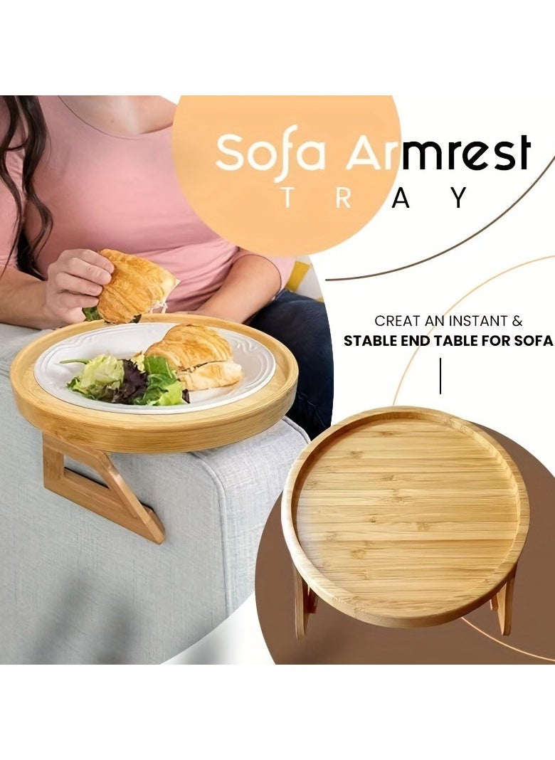 Generic - Living room sofa tray, sofa bamboo products storage tray - Image 1