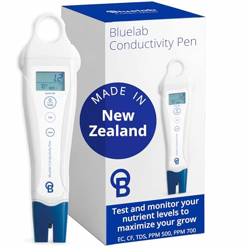 Bluelab PENCON Conductivity Pen and Digital TDS Meter, Water Tester for Temperature and Nutrient (CF, EC, PPM 500, PPM 700), TDS Testing Kit for Hydroponic System and Indoor Plant Grow - Image 1