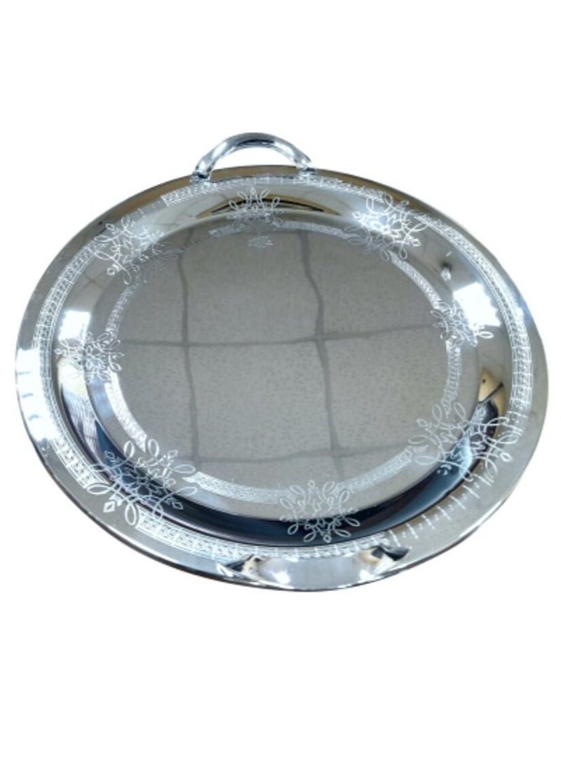 Jazz tray set silver round - Image 1