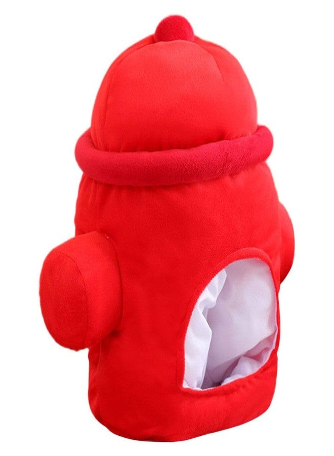 SHINEOFI Fire Hydrant Head Cover Plush Fire Hat for Adults Novelty Costume Party Hat Photo Props Carnival Dress up Accessory - Image 1
