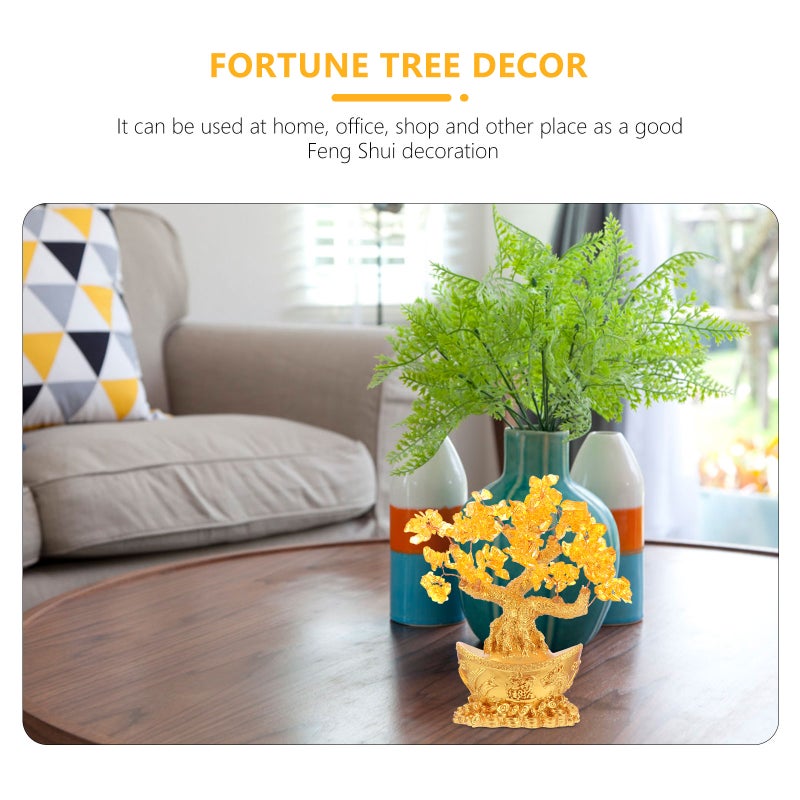 1pc Money Tree Adornment Tree Desktop Decor for Home Office - Image 5