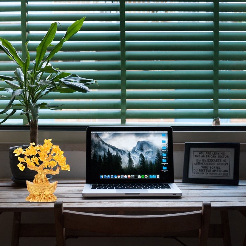1pc Money Tree Adornment Tree Desktop Decor for Home Office - Image 4