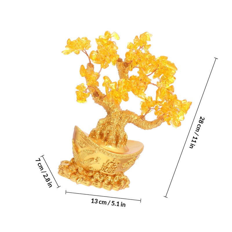 1pc Money Tree Adornment Tree Desktop Decor for Home Office - Image 2