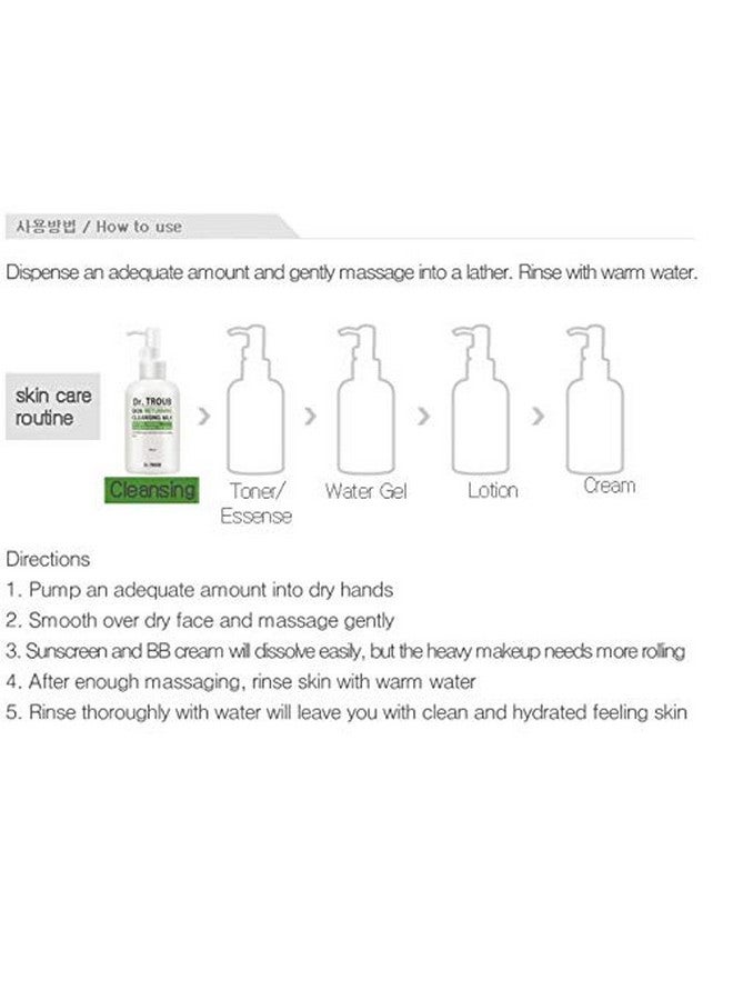 Sidmool Dr. Troub Skin Returning Cleansing Milk Mild Deep 6.7Oz Kbeauty - Image 5