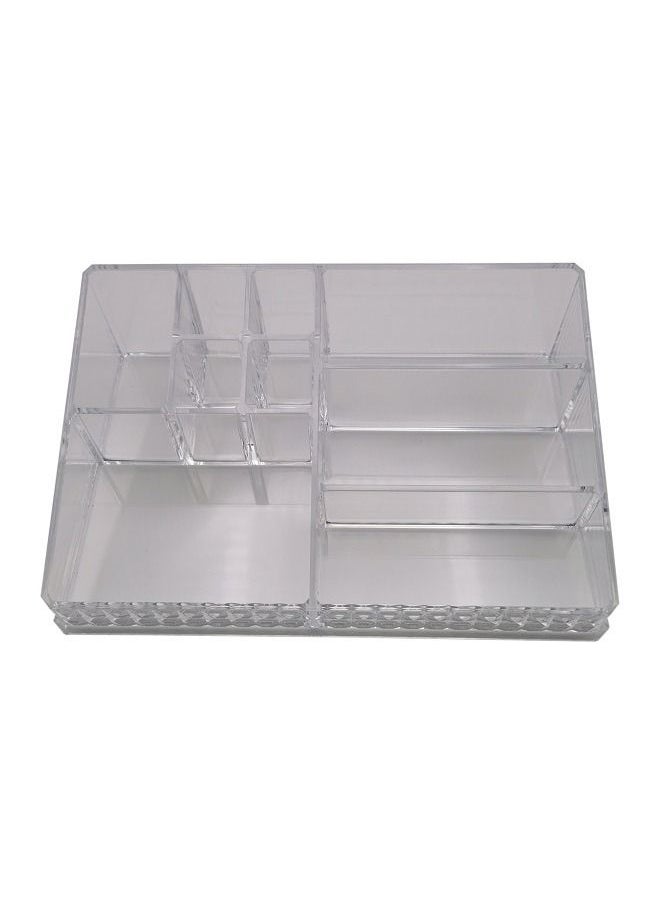 Acrylic Jewelry Desk Box Organizer Multi Grids Makeup Display Case Storage Tray Tabletop Vanity Holder Gifts for Home Office - pzsku/ZC8BA67535F3F084684D8Z/45/_/1676835074/4668edac-84a3-454d-8282-fa4d03d58cdb