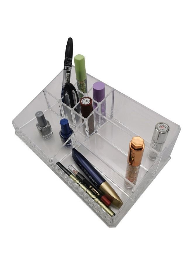 Acrylic Jewelry Desk Box Organizer Multi Grids Makeup Display Case Storage Tray Tabletop Vanity Holder Gifts for Home Office - pzsku/ZC8BA67535F3F084684D8Z/45/_/1676835074/83feac5a-952a-41c9-bb41-6cff5051ce07