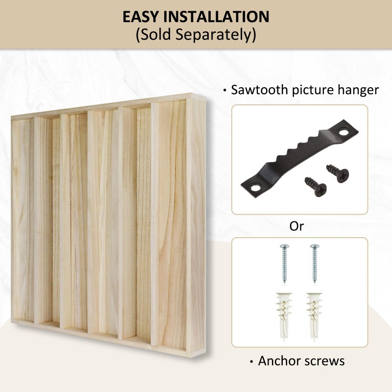 BXI Wood Sound Diffuser - 24 X 24 X 2.8 Inches Thick Acoustic Diffusion Panels Add Listening Room Musical Liveliness, Quadratic Residue Diffusor for Wall and Ceiling Acoustical Treatment (2D) - Image 5