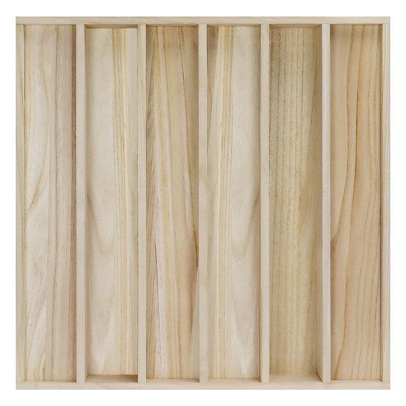 BXI Wood Sound Diffuser - 24 X 24 X 2.8 Inches Thick Acoustic Diffusion Panels Add Listening Room Musical Liveliness, Quadratic Residue Diffusor for Wall and Ceiling Acoustical Treatment (2D) - Image 1