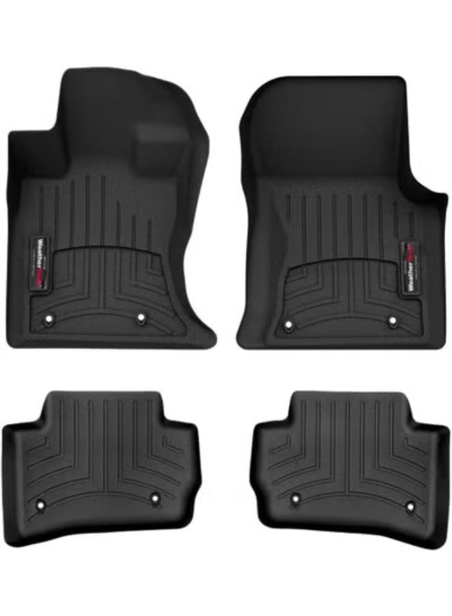 ويذر تك طقم دواسات أرضية مخصص 5D أمامية وخلفية لسيارة جاكوار F-PACE / رينج روفر فيلار – لون أسود - Image 1