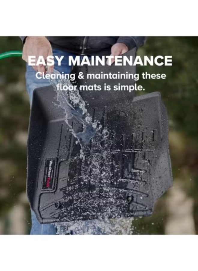 ويذر تك طقم دواسات أرضية مخصص 5D أمامية وخلفية لسيارة جاكوار F-PACE / رينج روفر فيلار – لون أسود - Image 3