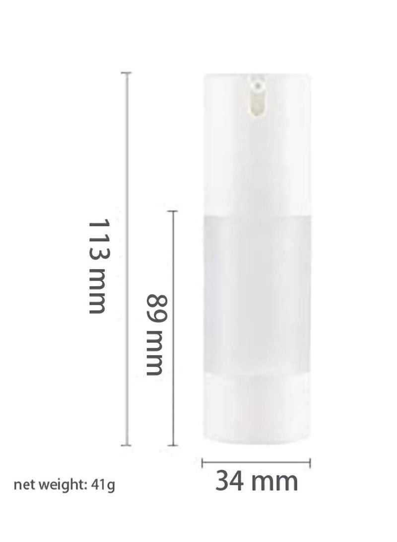 Y&D Refillable Airless Pump Bottle, 1 Oz 30ML Empty Travel Foundation Containers, Cosmetic Bottle for Hand Sanitizer, Toner, Gel, Hair Oil, Lotion and Face Cream (Pack of 6, Frosted) - Image 3