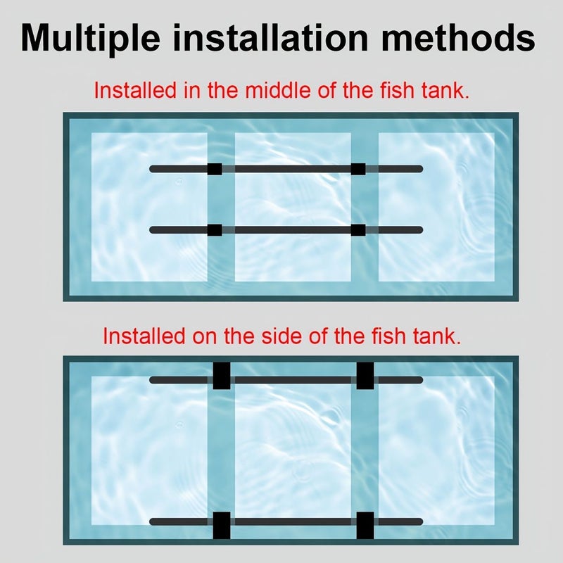 2 Pack Clip On Aquarium LED Lights Secure Design USB Landscape Lighting - Image 4