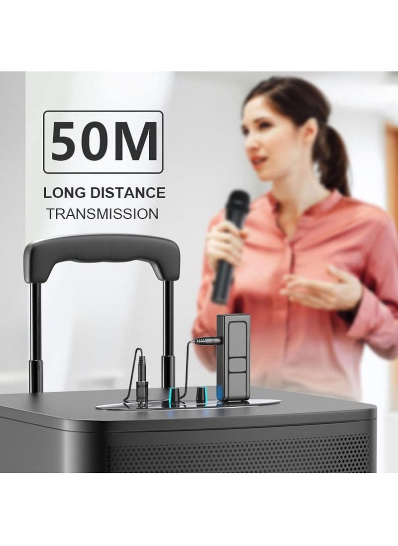 Generic - Wireless Microphone, Universal Handheld Karaoke Mic Speaker, Over 110 DB Outdoor Indoor Cordless Microphone System with USB Reciver for Singing, Karaoke, Speech, Wedding - Image 1