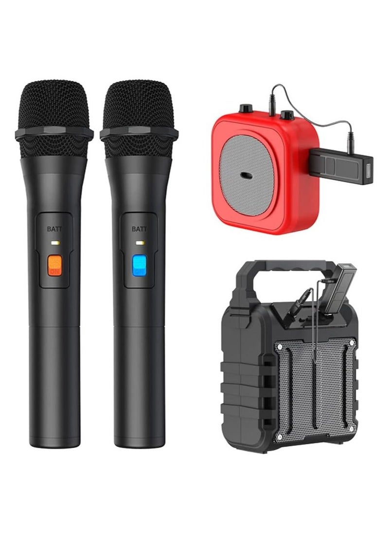 Generic - Wireless Microphone, Universal Handheld Karaoke Mic Speaker, Over 110 DB Outdoor Indoor Cordless Microphone System with USB Reciver for Singing, Karaoke, Speech, Wedding - Image 1