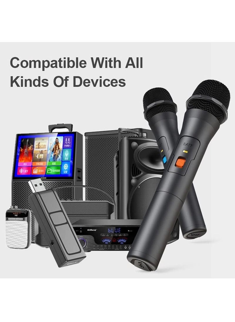 Generic - Wireless Microphone, Universal Handheld Karaoke Mic Speaker, Over 110 DB Outdoor Indoor Cordless Microphone System with USB Reciver for Singing, Karaoke, Speech, Wedding - Image 1