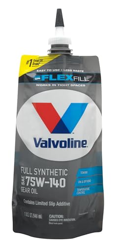Valvoline FlexFill Advanced Full Synthetic 75W140 Gear Oil 1 Quart Pouch