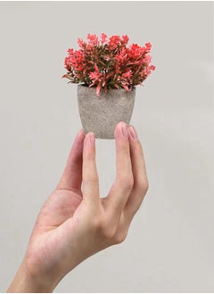 HomarKet 6 Pcs Mini Artificial Potted Plants Multicolor  - Image 5