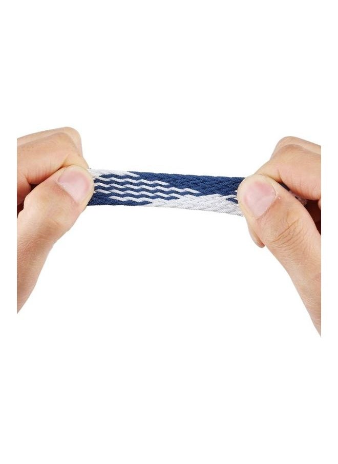 NIBEMINENT - Replacement Watchbands For Apple Watch Series 7 41mm/6 & SE 5 4 40mm/3 2 1 38mm Checkered Blue White - Image 1