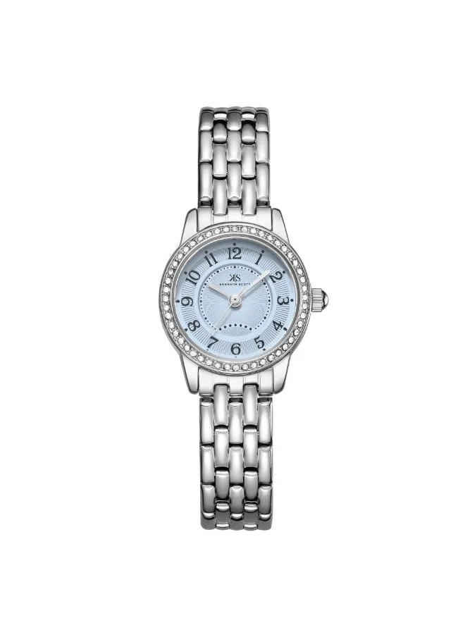 KENNETH SCOTT Women's Analog Display Watch With Silver Stainless Steel Strap - K25511-SBSL