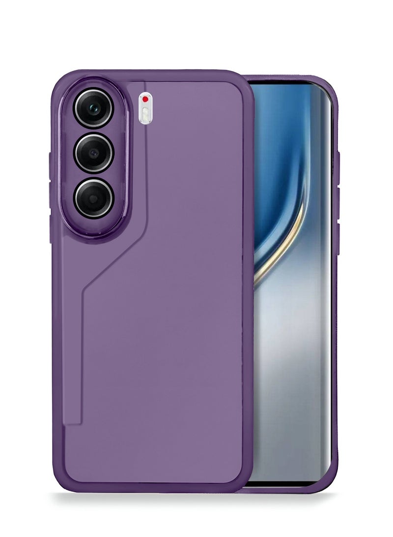 Wtech Tecno Camon 40 Pro 5G 2025 Soft Transparent TPU Camera Lens Protection Silicone Ultra Thin Phone Stylish Electroplated Camera Border Back Case Cover - Eggplant Purple - Image 1