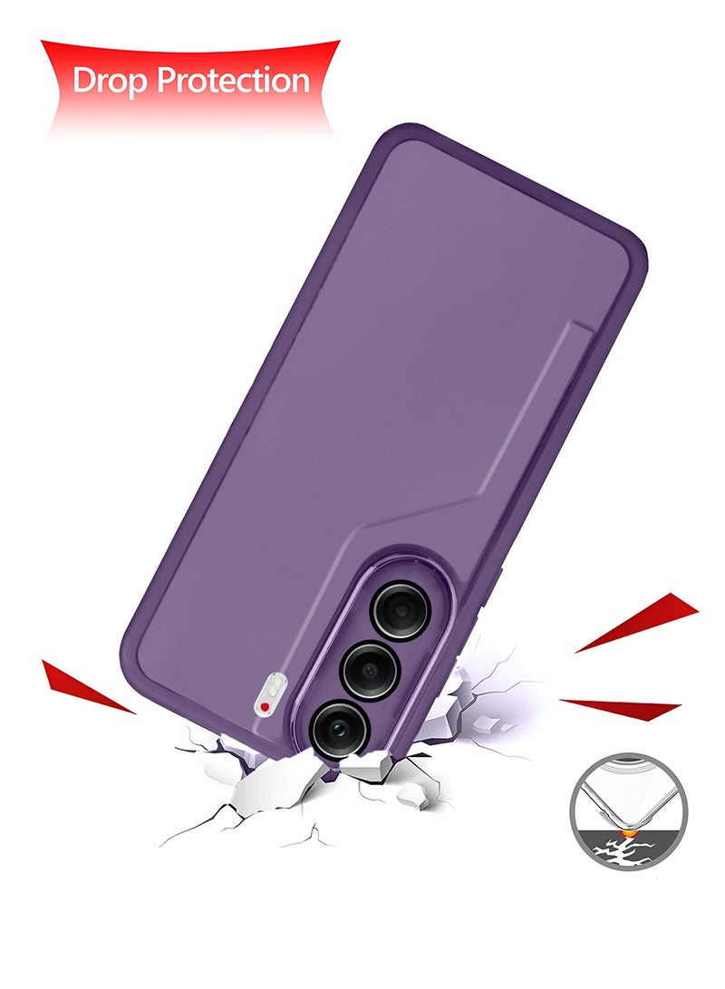 Wtech Tecno Camon 40 Pro 5G 2025 Soft Transparent TPU Camera Lens Protection Silicone Ultra Thin Phone Stylish Electroplated Camera Border Back Case Cover - Eggplant Purple - Image 3