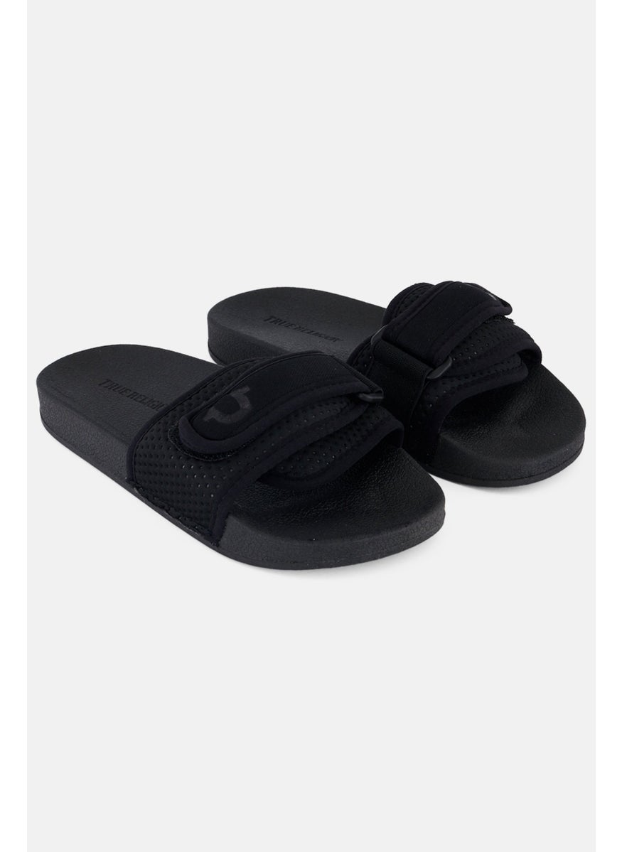 TRUE RELIGION - Kids Girl Medium Slip On Slides, Black - Image 1