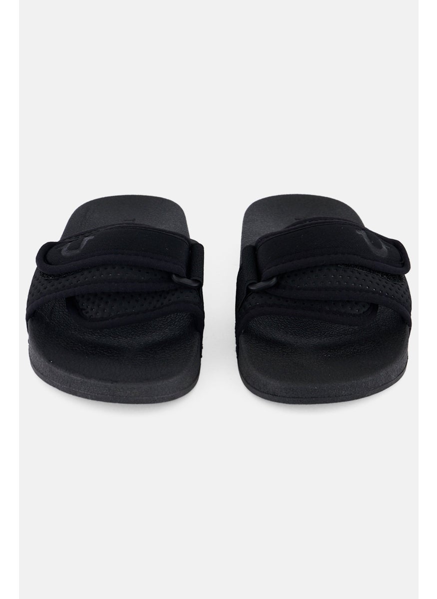 TRUE RELIGION - Kids Girl Medium Slip On Slides, Black - Image 1