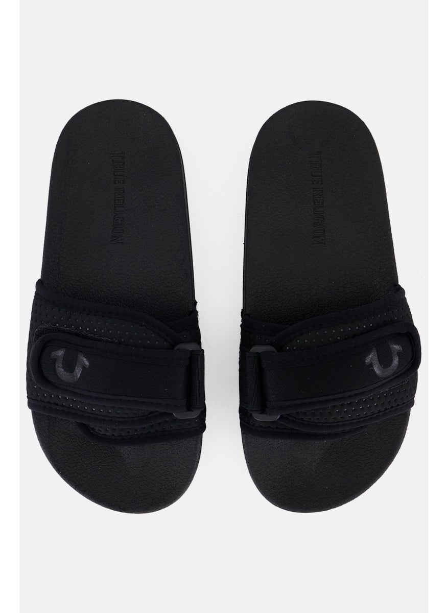 TRUE RELIGION - Kids Girl Medium Slip On Slides, Black - Image 1