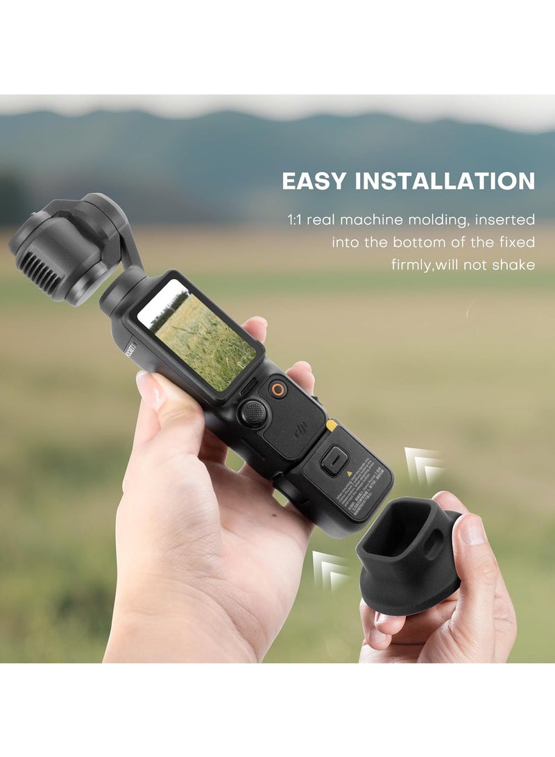 Camera Mount Stand Base for DJI Osmo Pocket 3,Wider Non-Slip Stable Desktop Mount,Silicone Base Gimbal Support Adapter Stabilizer for Osmo Pocket 3 Action Camera Accessories  - Image 2