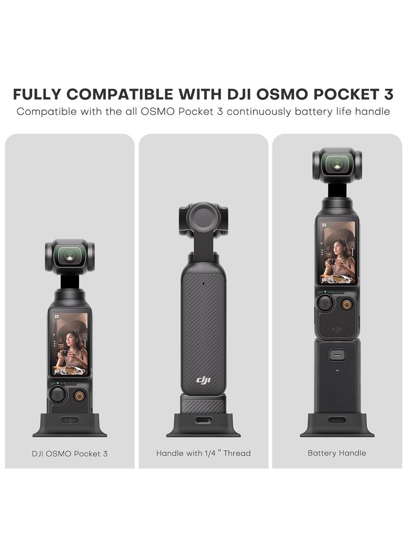 Camera Mount Stand Base for DJI Osmo Pocket 3,Wider Non-Slip Stable Desktop Mount,Silicone Base Gimbal Support Adapter Stabilizer for Osmo Pocket 3 Action Camera Accessories  - Image 3