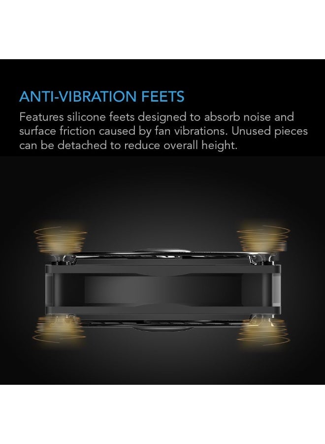 AC Infinity مروحة AC Infinity MULTIFAN S7، مروحة USB مزدوجة 120 مم هادئة، معتمدة من UL لتبريد أجهزة الاستقبال DVR بلاي ستيشن إكس بوكس كمبيوتر خزانة - Image 2