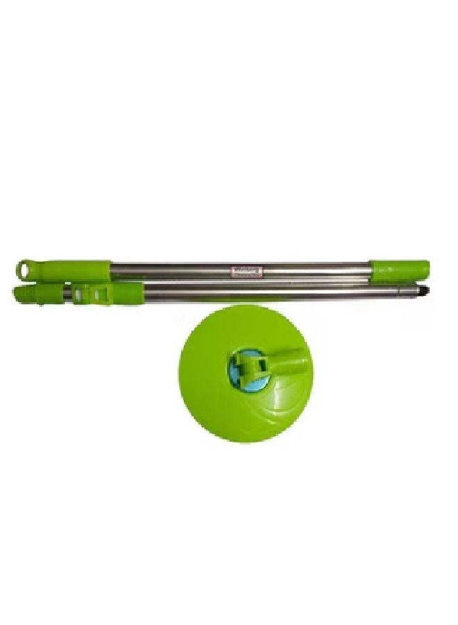 ممسحة دوارة 360 درجة من الستانلس ستيل مع دلو أخضر/أبيض - Image 3