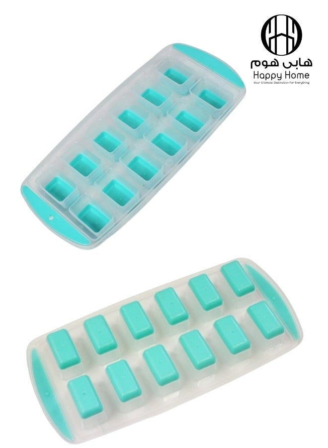 هابي هوم 1 قطعة قالب مكعبات الثلج 12 عين -متعدد الالوان - Image 1