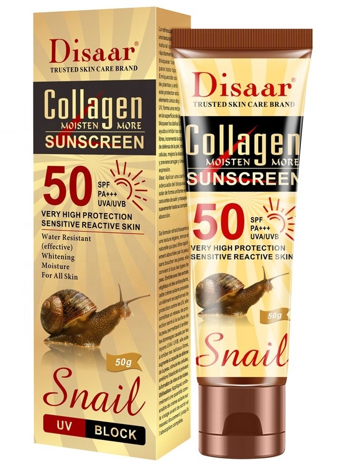 ديسار كريم واقي شمس بعامل حماية SPF 50 مع الكولاجين - 50 جم - Image 1