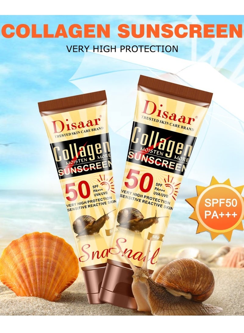 ديسار كريم واقي شمس بعامل حماية SPF 50 مع الكولاجين - 50 جم - Image 2