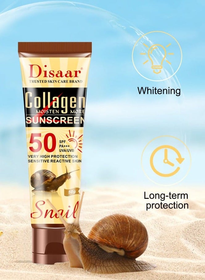 ديسار كريم واقي شمس بعامل حماية SPF 50 مع الكولاجين - 50 جم - Image 3