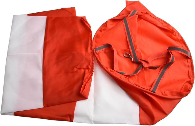 100cm Ripstop Polyester Airport Windsock with Reflective Stripes for Aviation Meteorology Agriculture Industrial Use - Image 2