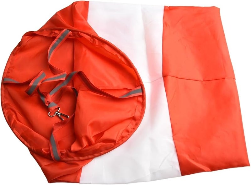 100cm Ripstop Polyester Airport Windsock with Reflective Stripes for Aviation Meteorology Agriculture Industrial Use - Image 5