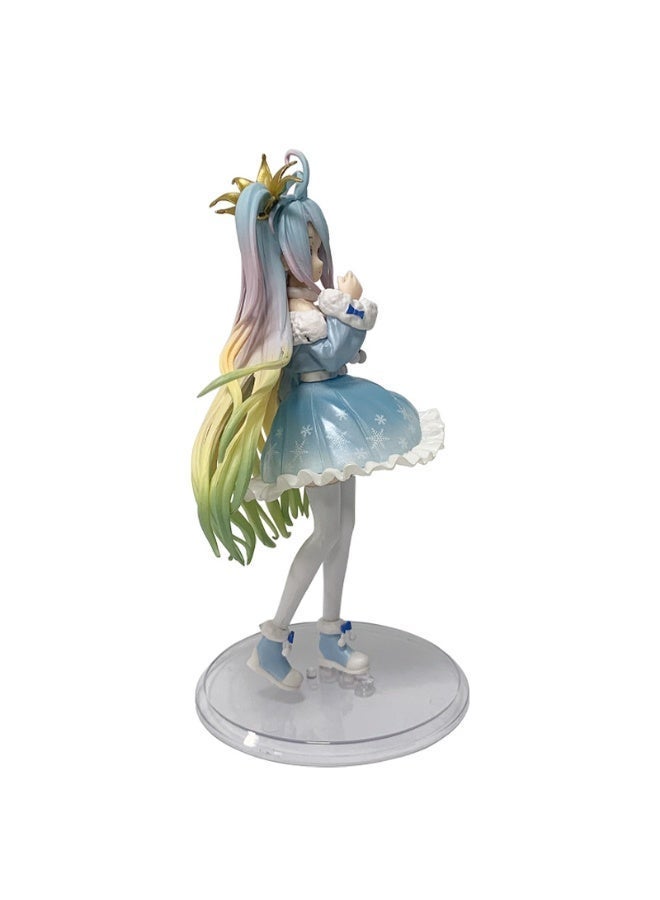 No Game No Life Shiro Special Edition Figure, Winter Outfit Beautiful Girl Anime Statue（Height：21 CM） - Image 5