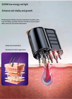 JoyousSto 2 in 1 Electric Hair Oil Dispenser Scalp Massager Scalp Applicator Brush,Hair Oiling Applicator, Oil Applicator for Hair, Oil Dispenser for Hair Growth, Scalp Massager Applicator Brush for Hair Treatment Essential Oils Liquids, Automatic Massage Function, Fast Absorption, Suitable for Scalp Care and Massage at Home Or Outdoors black  - Image 5