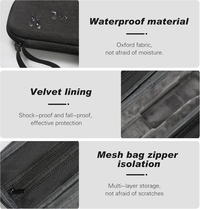 ADOFYS Portable Carrying Case for DJI Osmo Pocket 3 | Hard EVA Shockproof Travel Storage Case for Pocket 3 Camera & Accessories | Water-Resistant & Dustproof with Secure Strap (Camera not Included) - Image 4