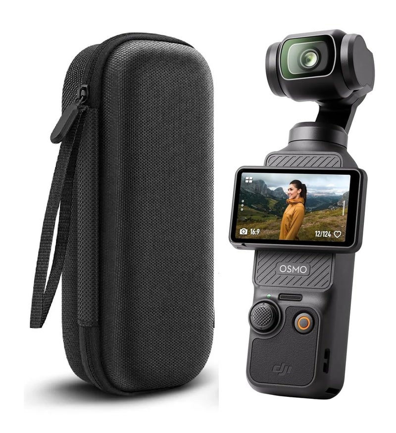 ADOFYS Portable Carrying Case for DJI Osmo Pocket 3 | Hard EVA Shockproof Travel Storage Case for Pocket 3 Camera & Accessories | Water-Resistant & Dustproof with Secure Strap (Camera not Included) - Image 1