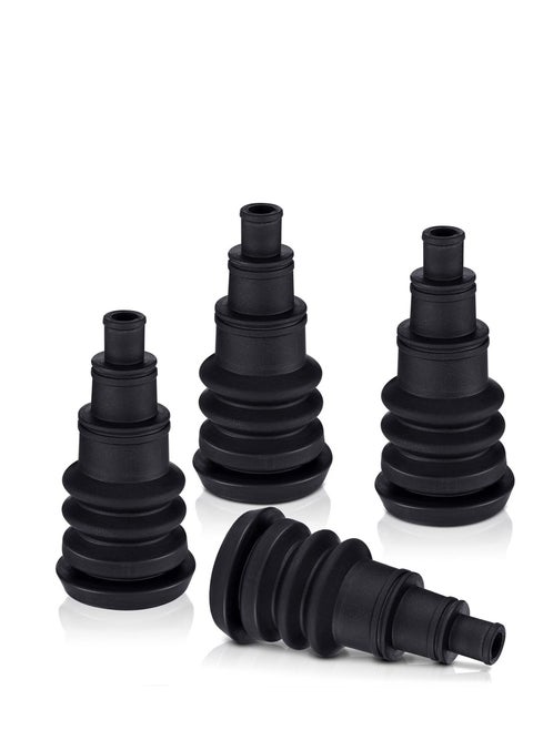 4 Pieces Universal Firewall Boots Firewall Grommets Automotive Rubber Grommets For Wire Bundles 3/8 to 1 Inch Diameter Wire Bundle Boots Quick and Easy Grommets for Vehicle Running Cables