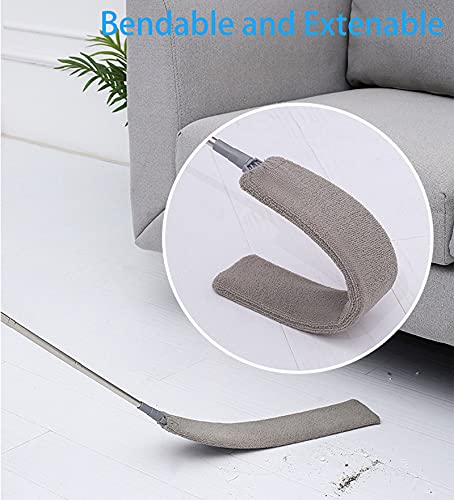 Jonbyi Upgraded Under Appliance Cleaning Gadgets, Microfiber Gap Duster, Skinny Flat Duster with Extendable Pole 26-55 Inches, Suitable for Underneath Cleaning of Furniture, Fridges, Couch, Stove, Bed - Image 4