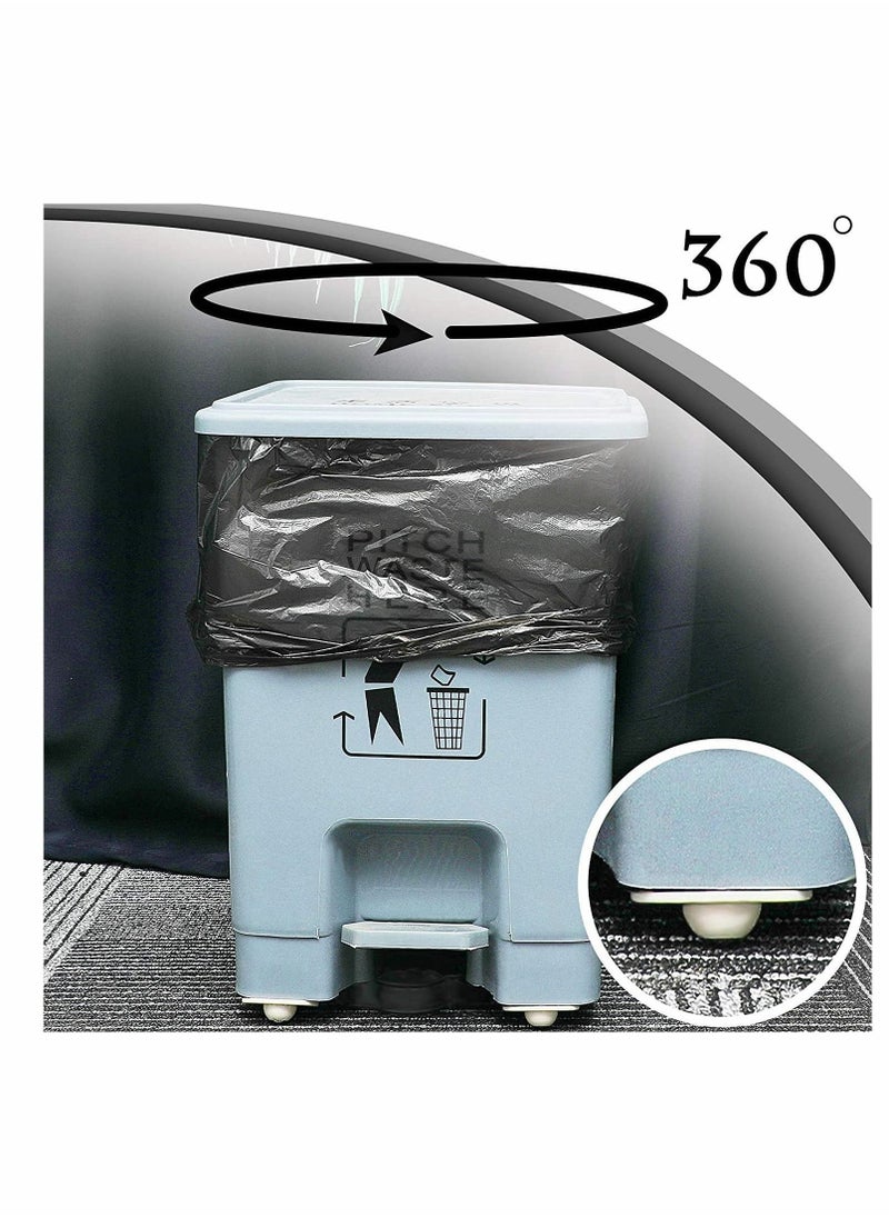 Generic Stainless Steel Self Adhesive Universal Wheels Mini Caster Wheels Swivel 360 Degree Rotation Sticky Pulley for Bins Bottom Storage Box Furniture Trash Can (8 Pcs)  - Image 5